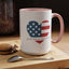 4th of July Mug - God Bless America Flag Heart