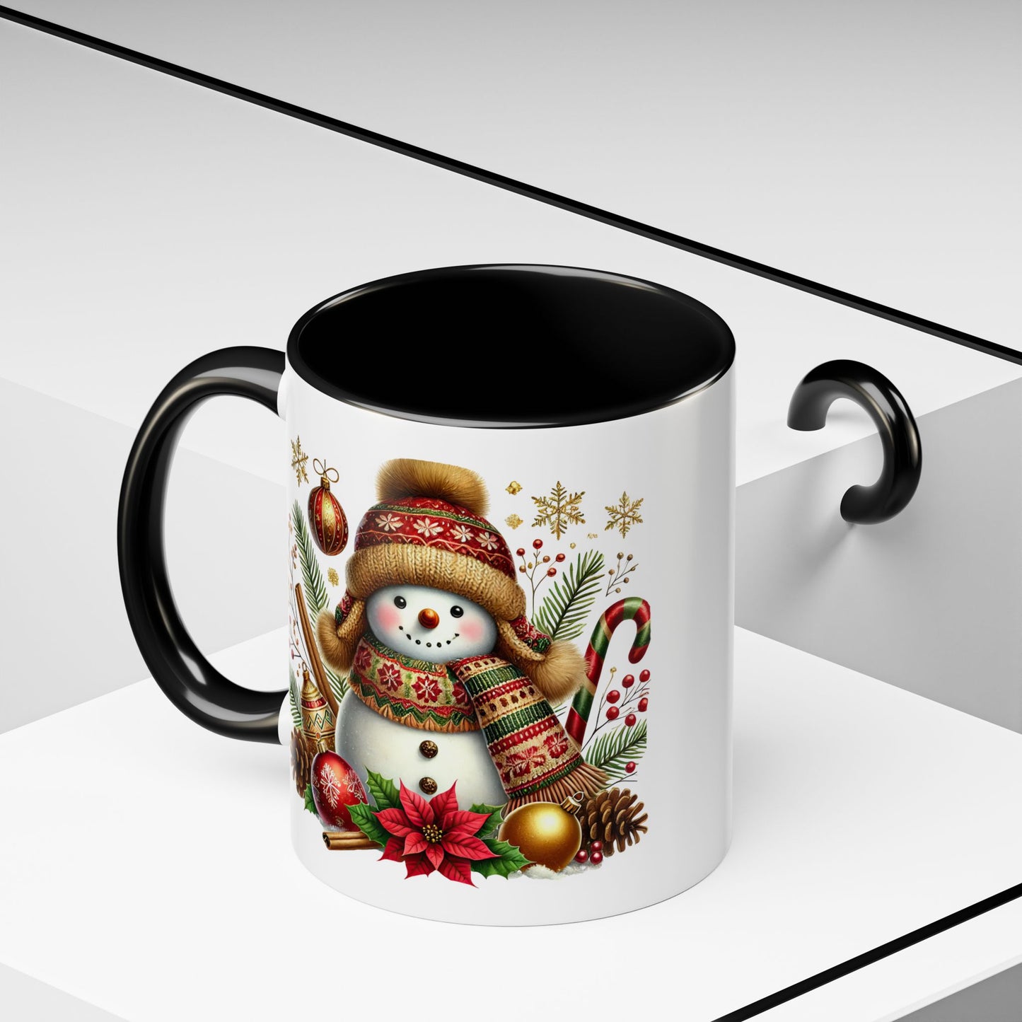 Christmas Mug - Gold Snowman