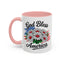 4th of July Mug - God Bless America Daisies
