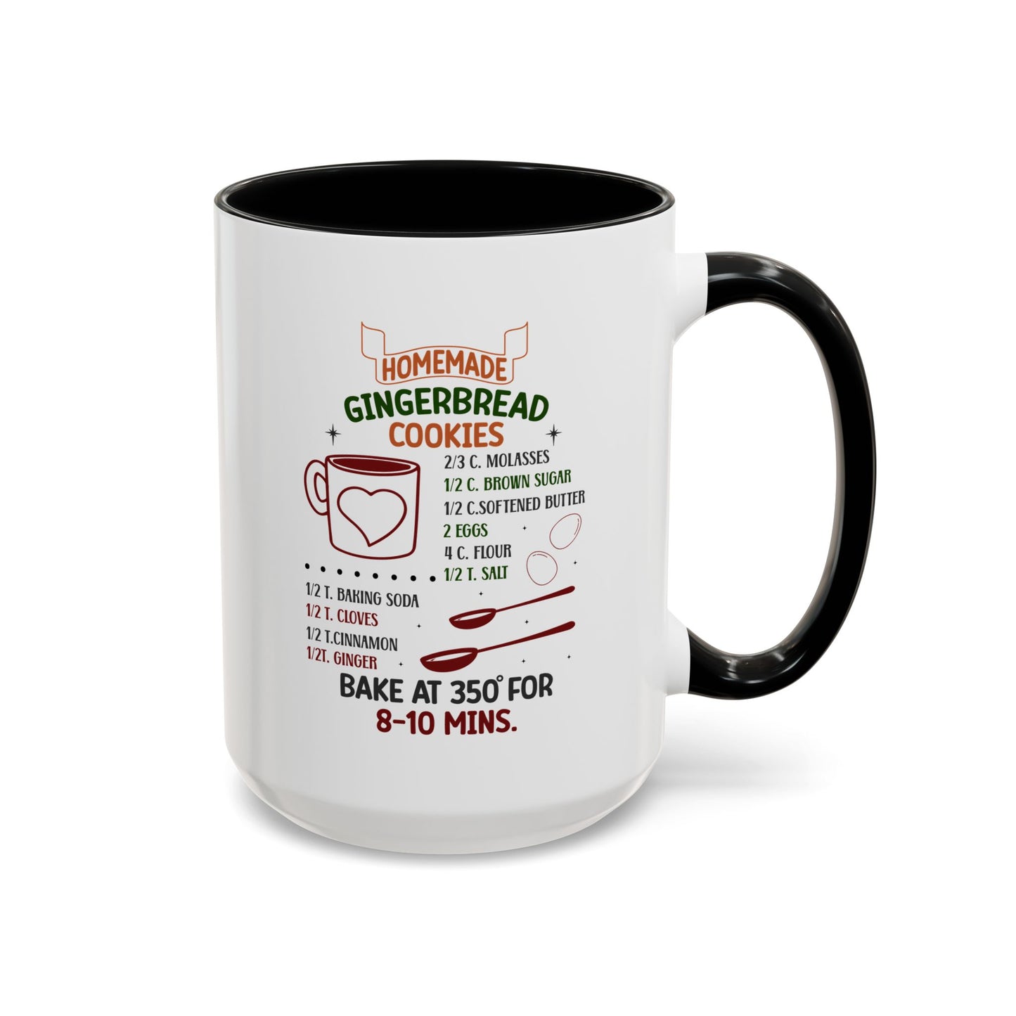 Christmas Mug - Homemade Gingerbread Cookies Recipe