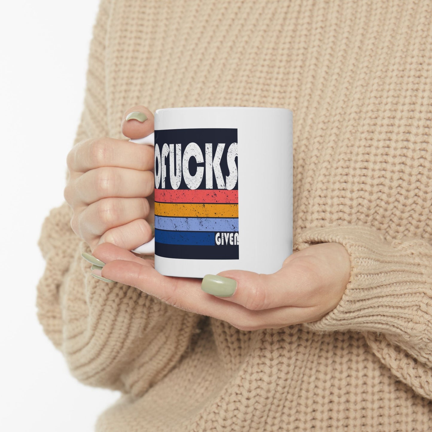 Adult Mug - No Fucks Given Retro