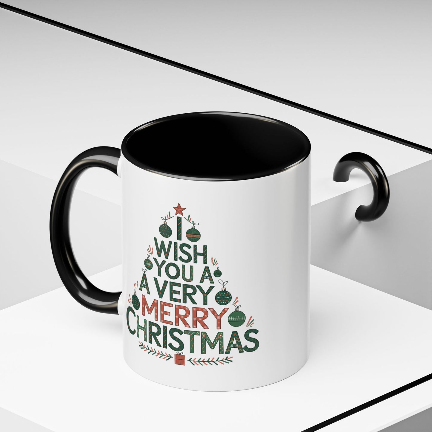 Christmas Mug - I Wish You a Merry Christmas Tree