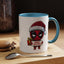 Christmas Mug - Merry Christmas Red Text Superhero