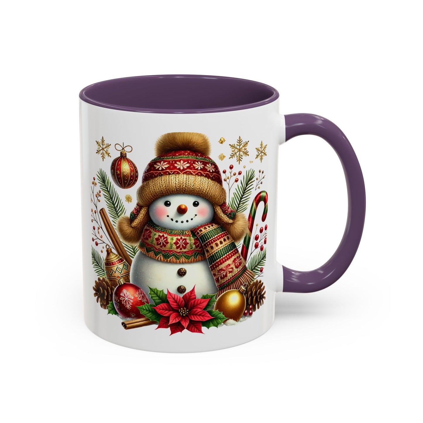 Christmas Mug - Gold Snowman