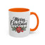 Christmas Mug - Merry Christmas Black Text Mistletoe