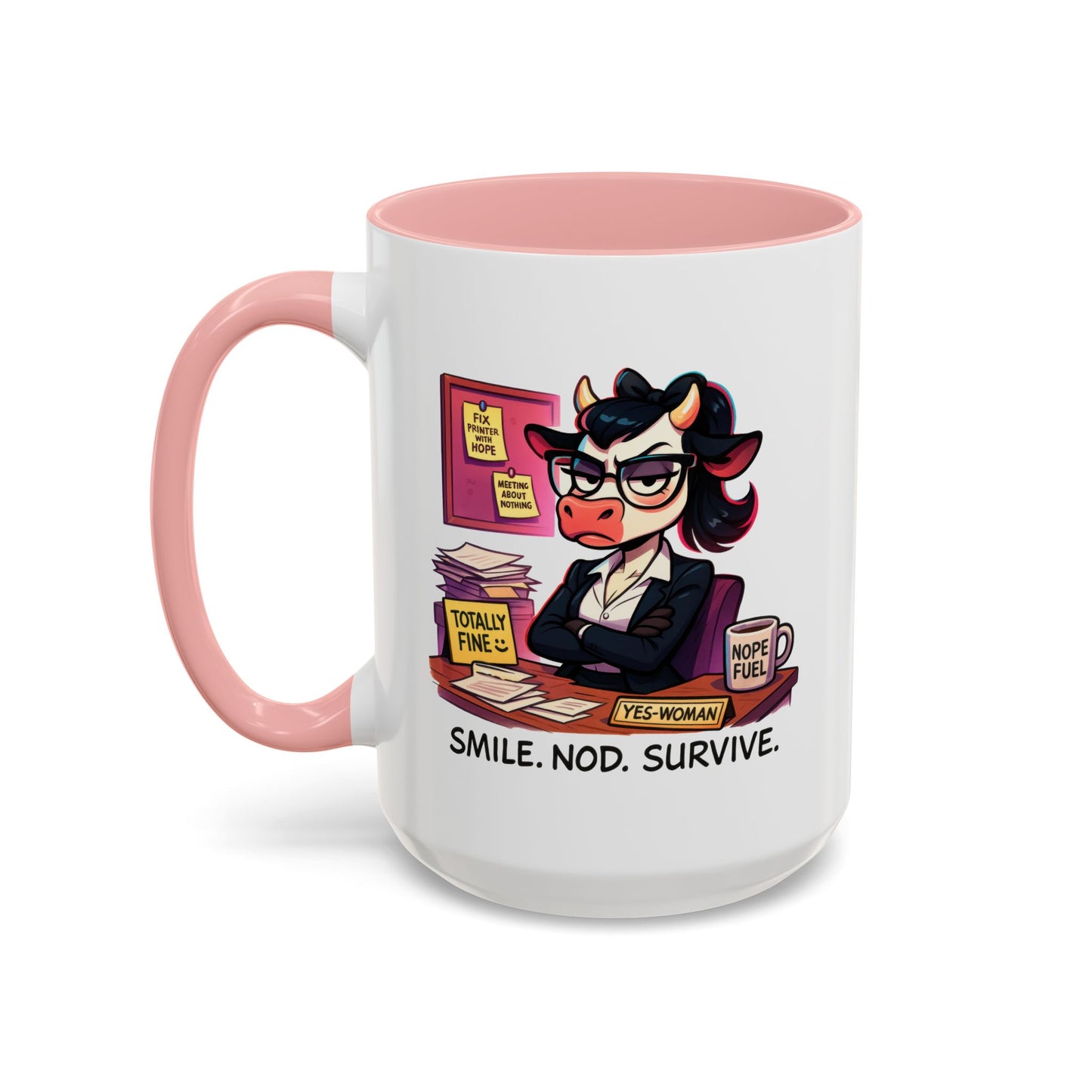 Office Mug - Smile Nod Survive