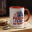 4th of July Mug - Proud to Be a Veteran Sunflower