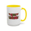 Christmas Mug - Merry Christmas Red & Green Text Hats Candy Canes