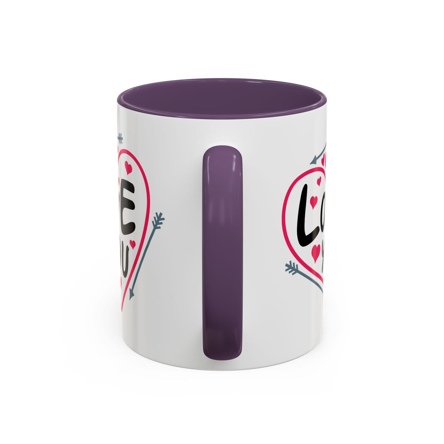 Valentine's Day Mug - Love You Heart Arrows