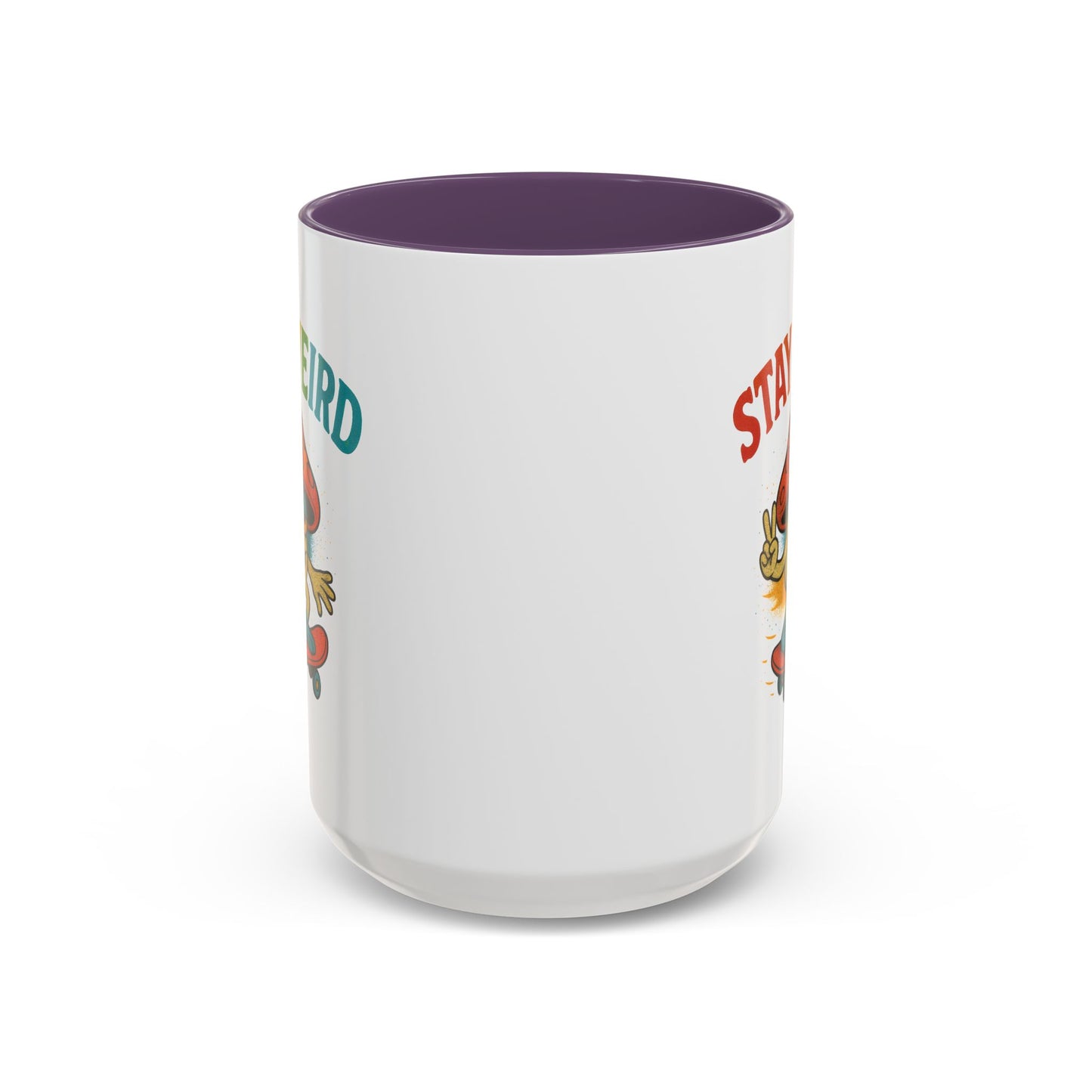 Humor Mug - Stay Weird Mushroom Skateboard