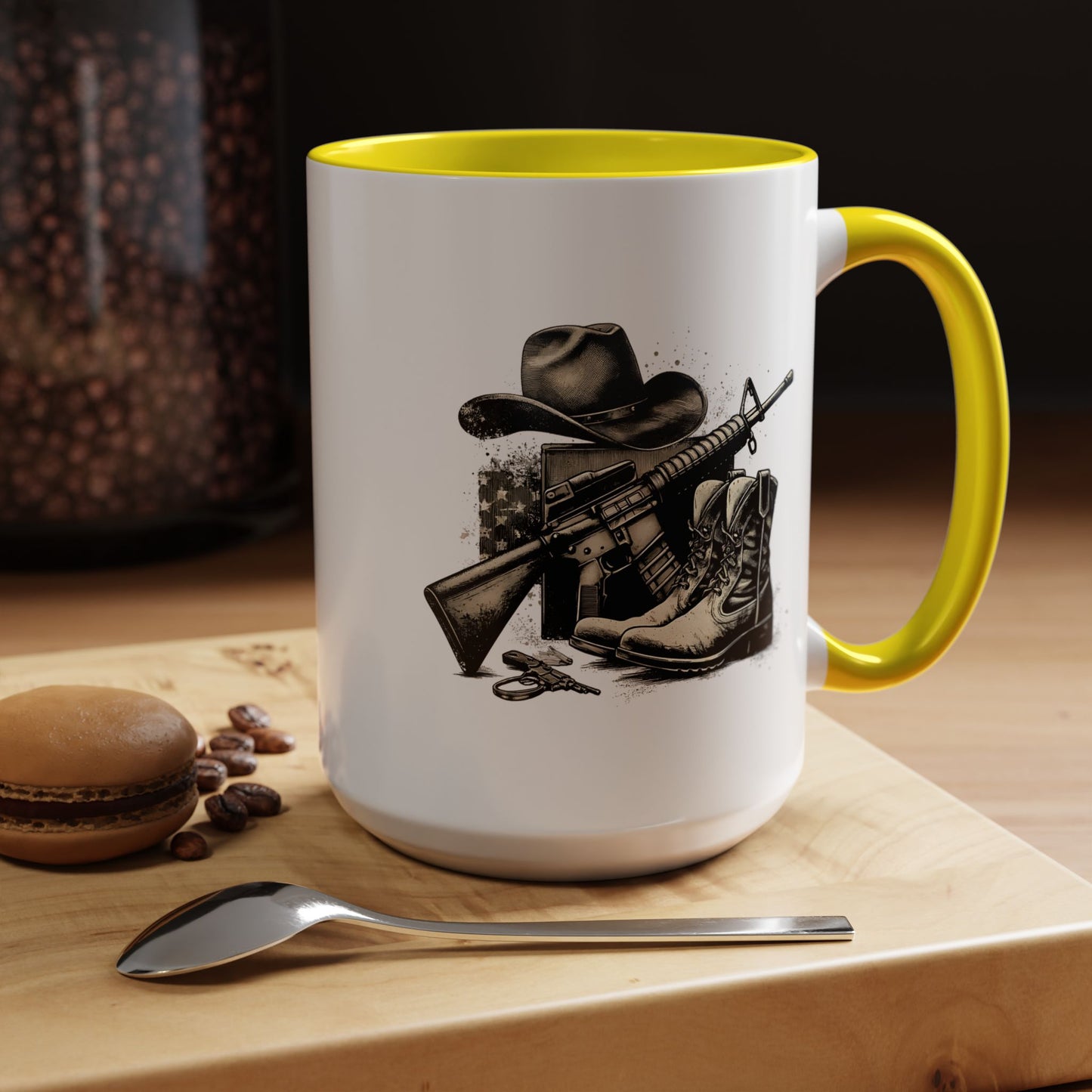 4th of July Mug - Soldier Hat Boots Gun