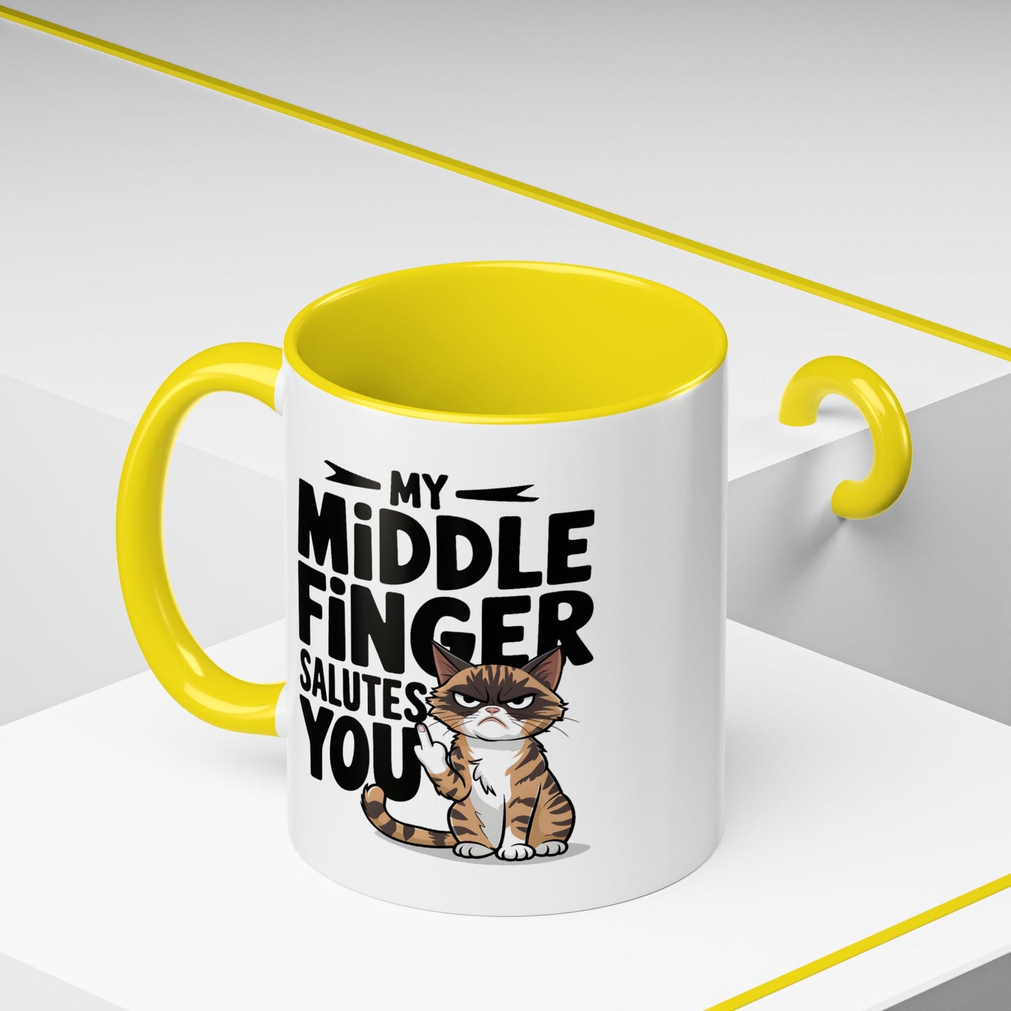 Humor Mug - My Middle Finger Salutes You