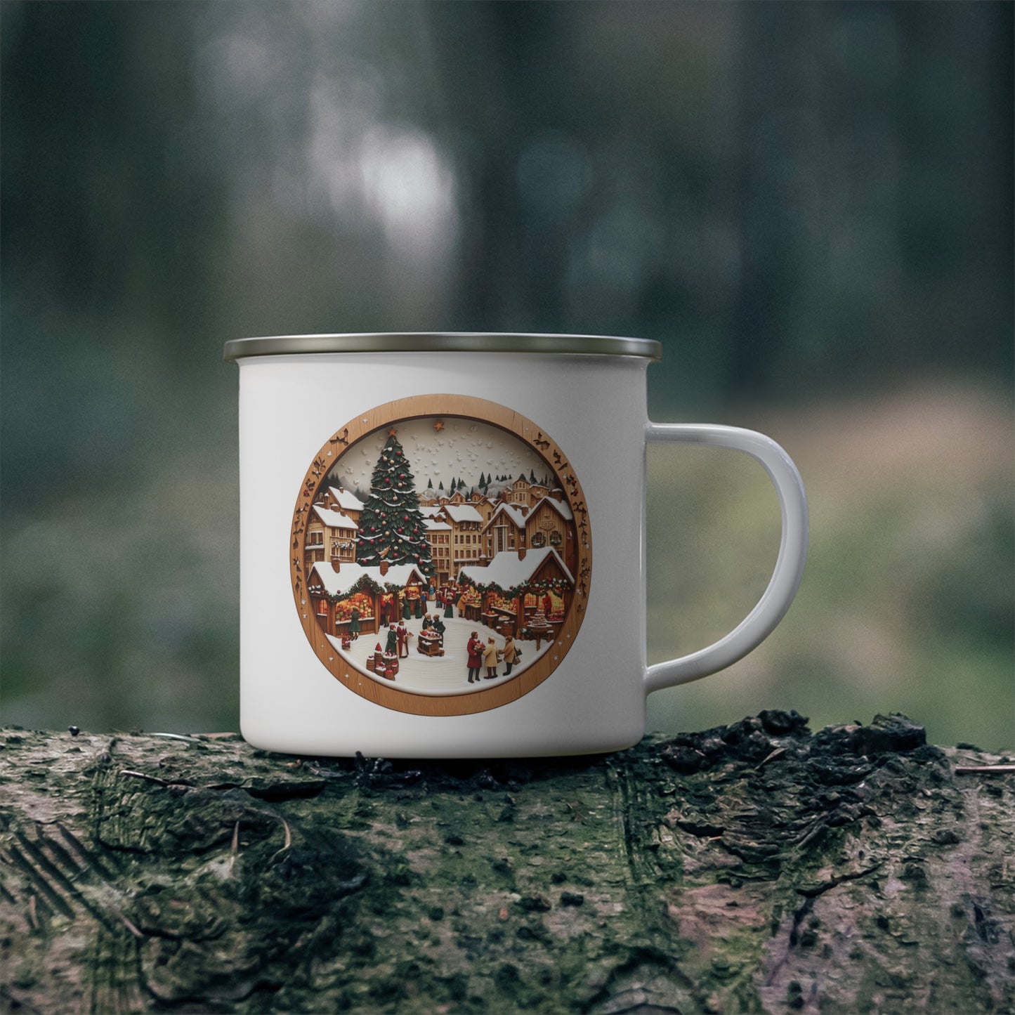 Christmas Mug - Christmas Village Plaque
