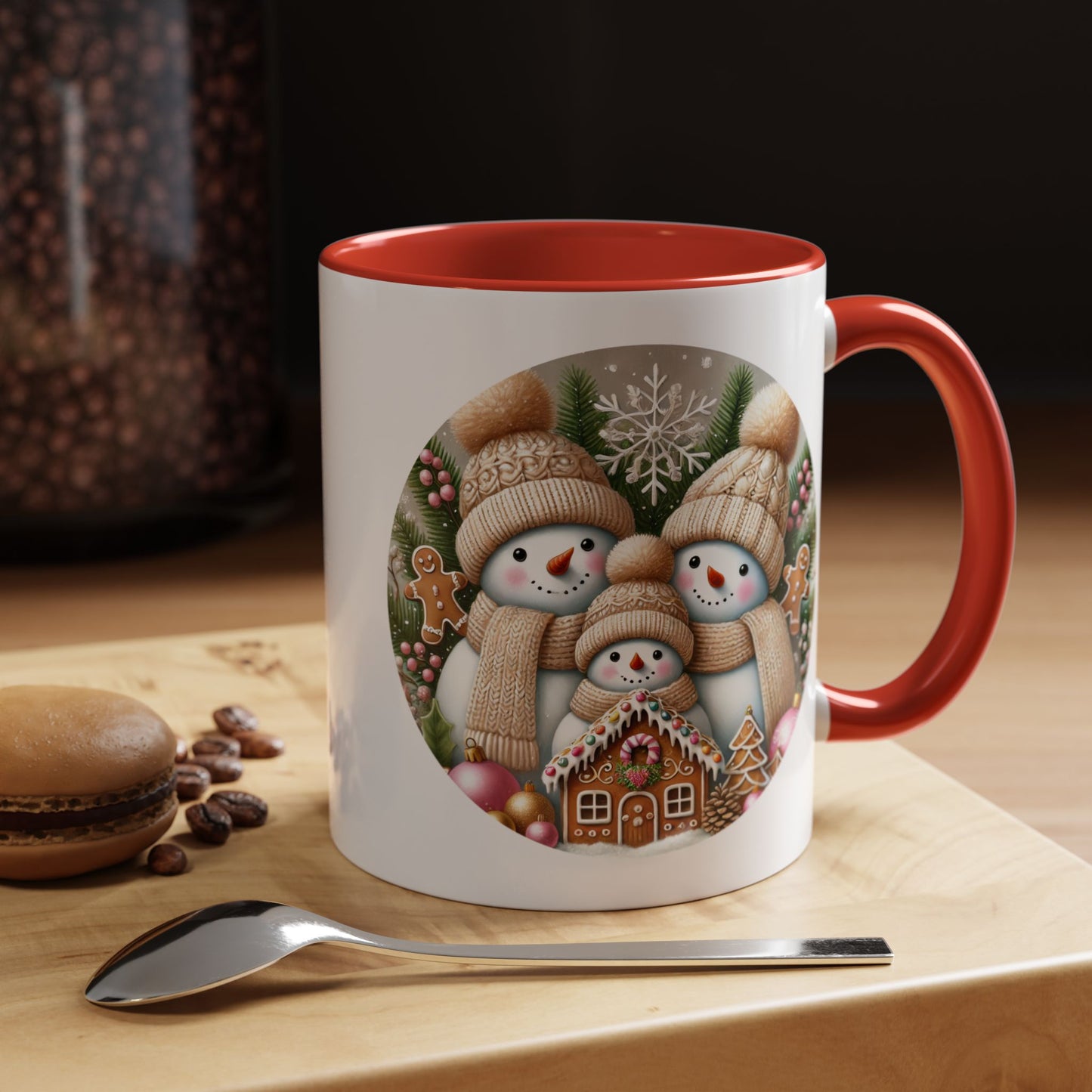 Christmas Mug - Gingerbread Snowman Family