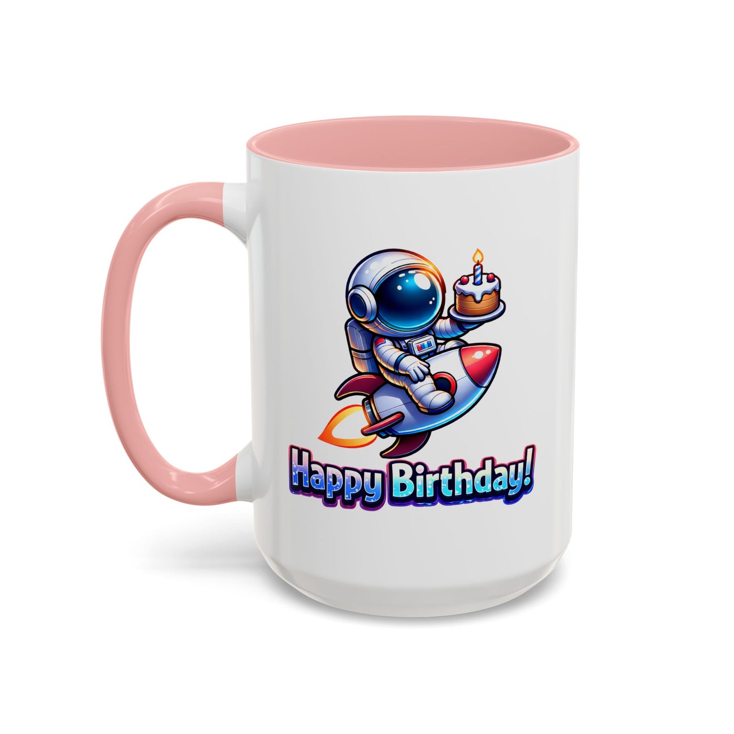 Birthday Mug - Astronaut Rocket