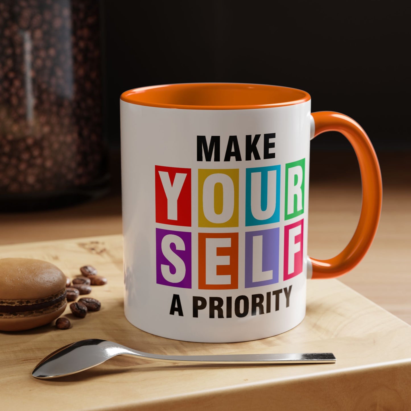 Wellness Mug - Make Yourself a Priority Colored Blocks
