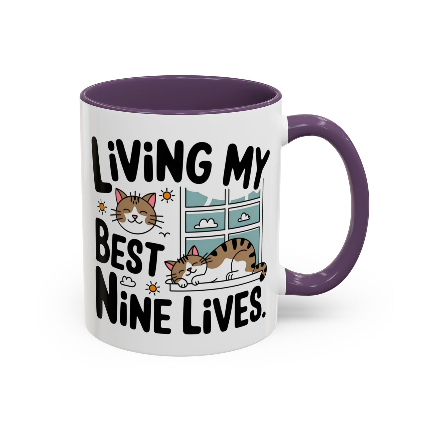 Animal Mug - Living My Best Nine Lives