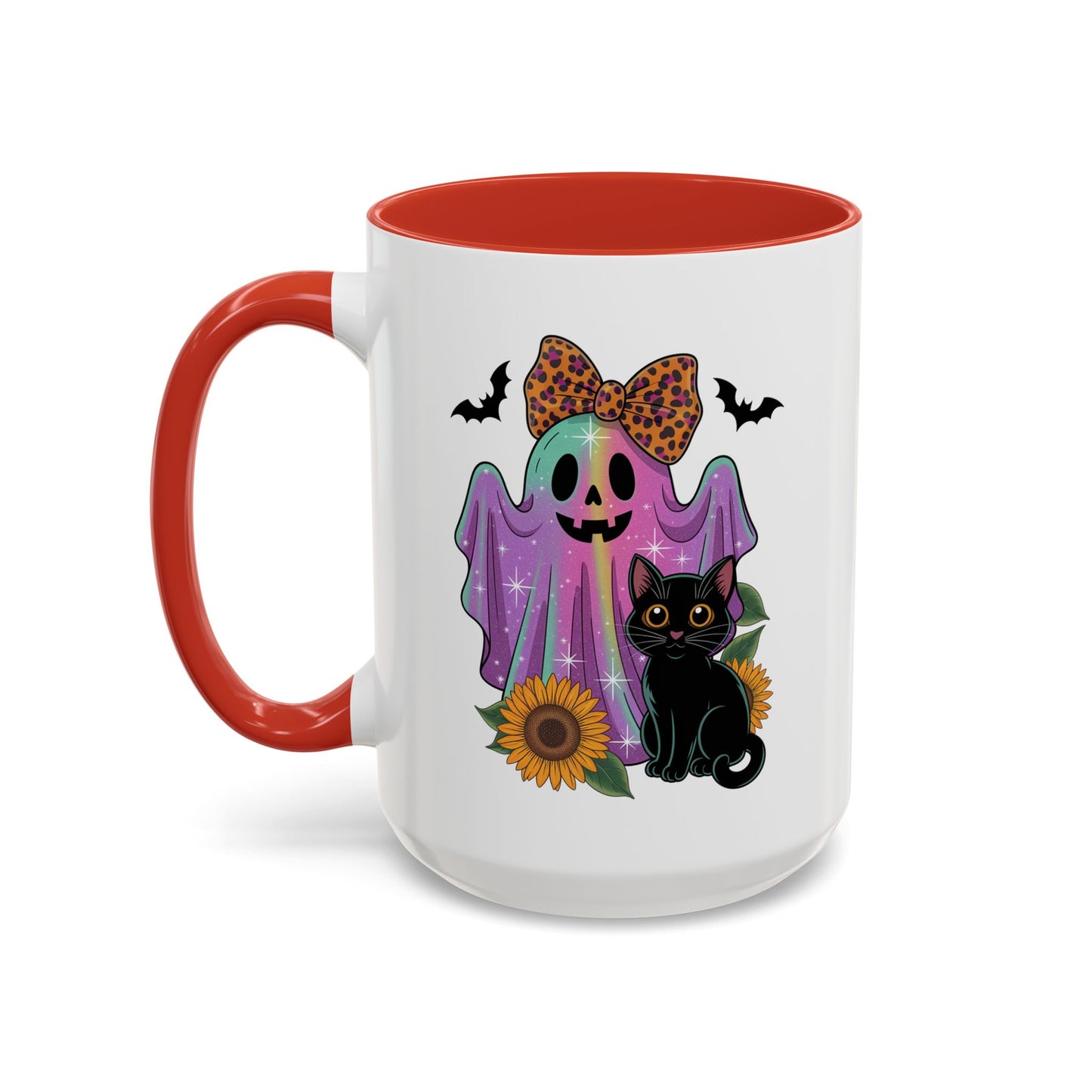 Halloween Mug - Cute Ghost With Cat
