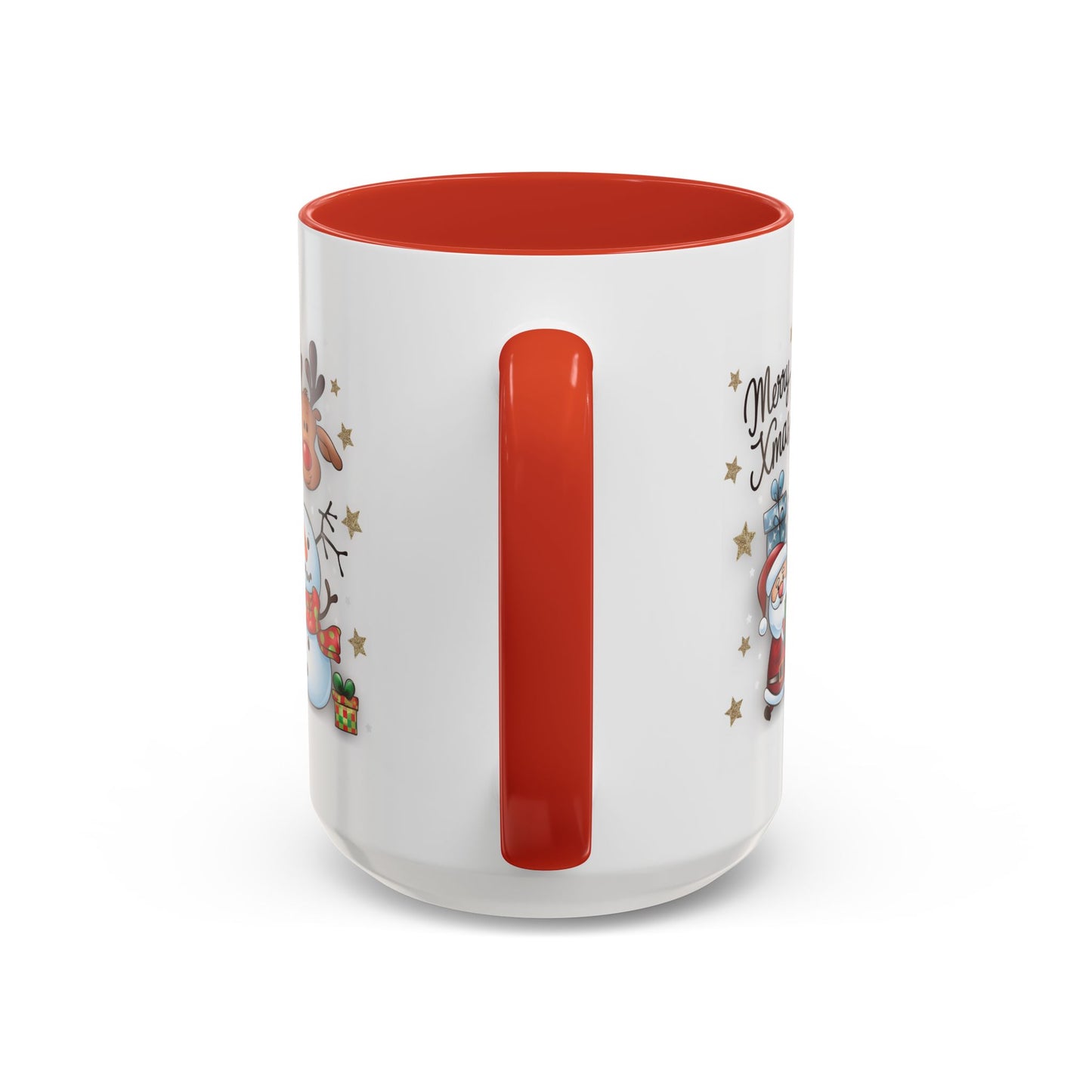 Christmas Mug - Merry Xmas Santa Snowman Reindeer