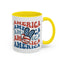 4th of July Mug - America peace Sign