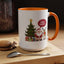 Christmas Mug - Happy Holidays Callout Santa Tree Presents Reindeer
