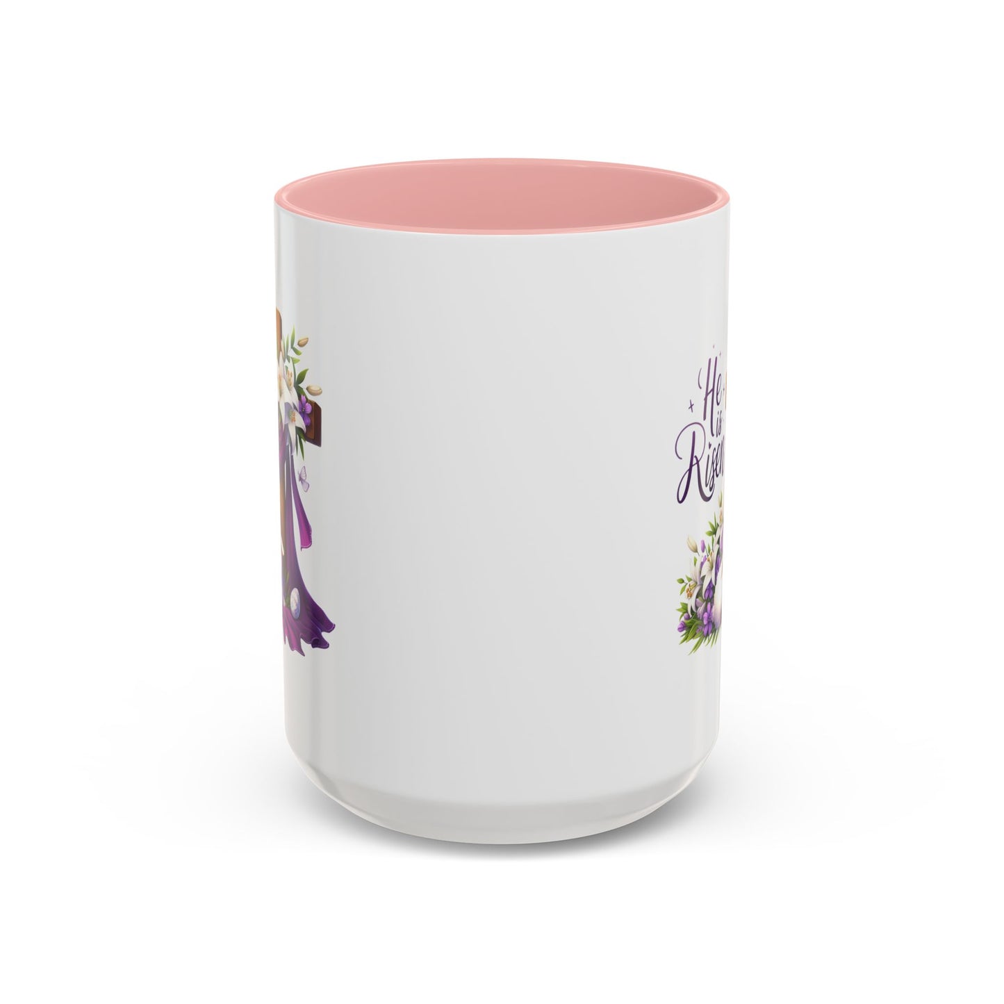 Easter Mug - He Is Risen Cross