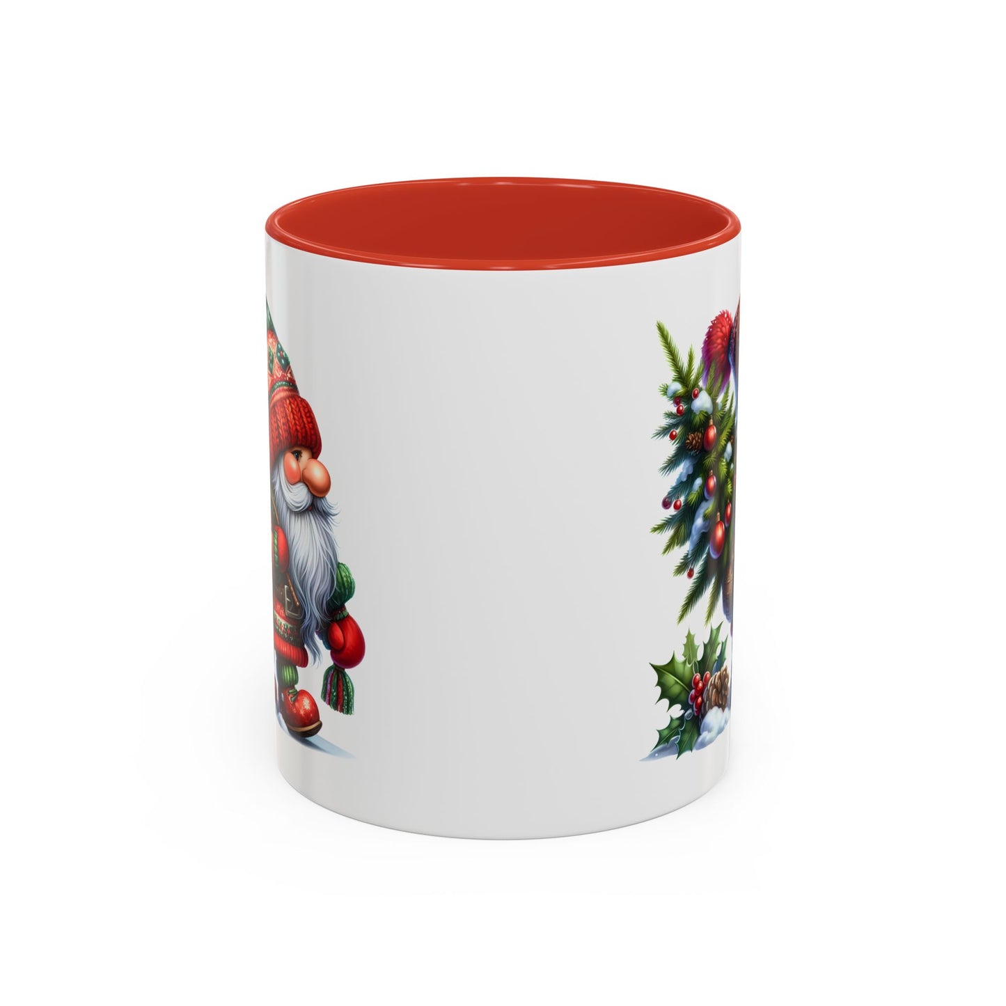 Christmas Mug - Gnome Christmas Tree and Pine Cone