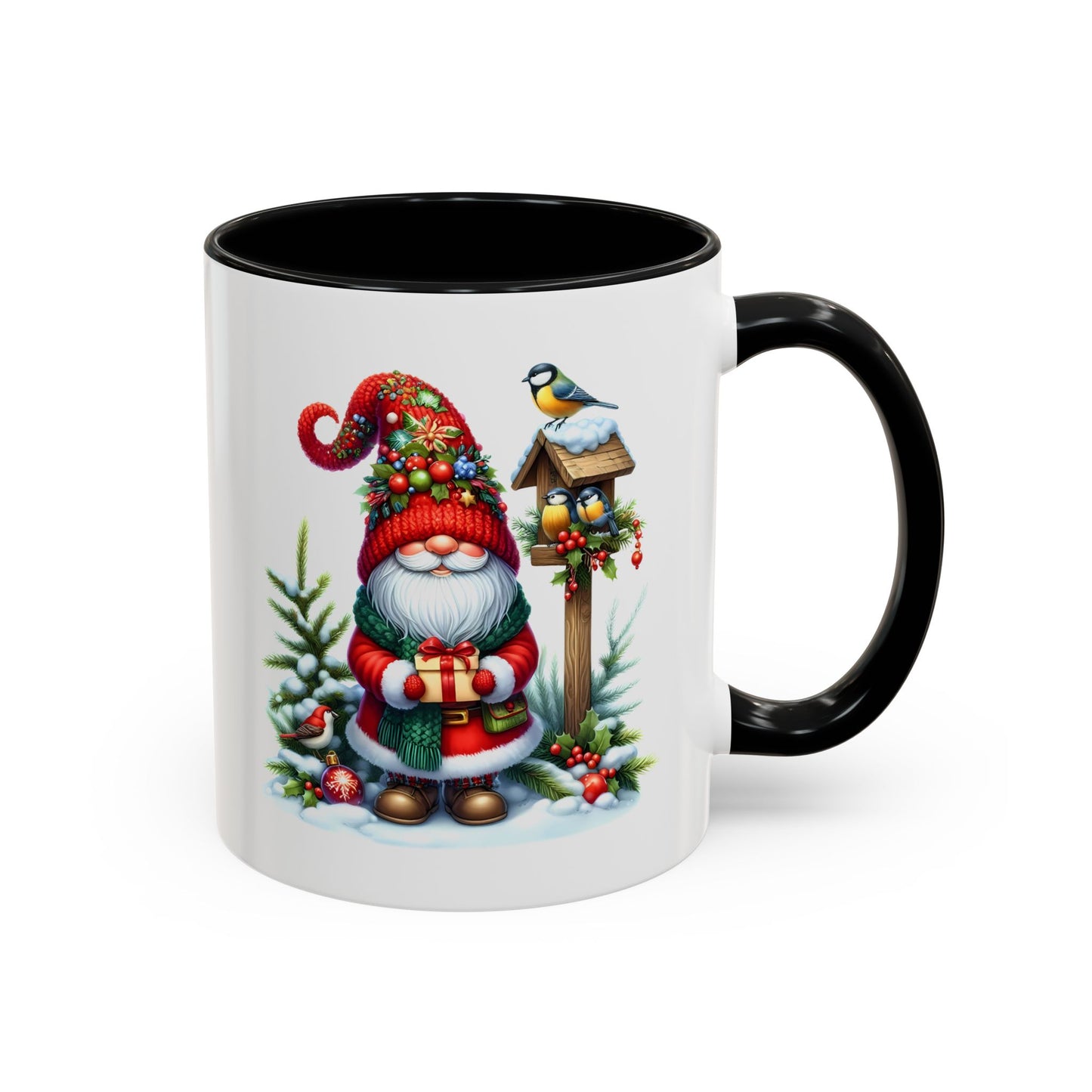 Christmas Mug - Gnome and Birds