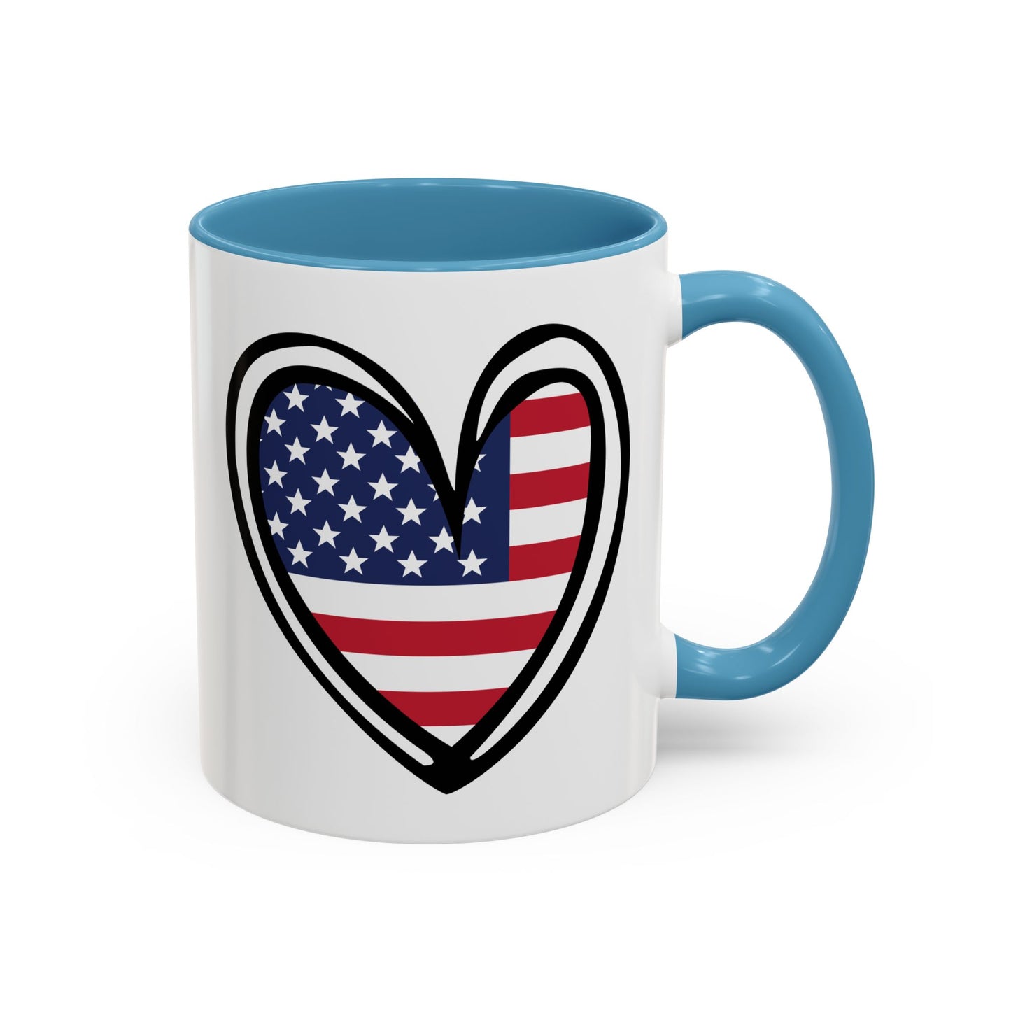 4th of July - Heart Flag
