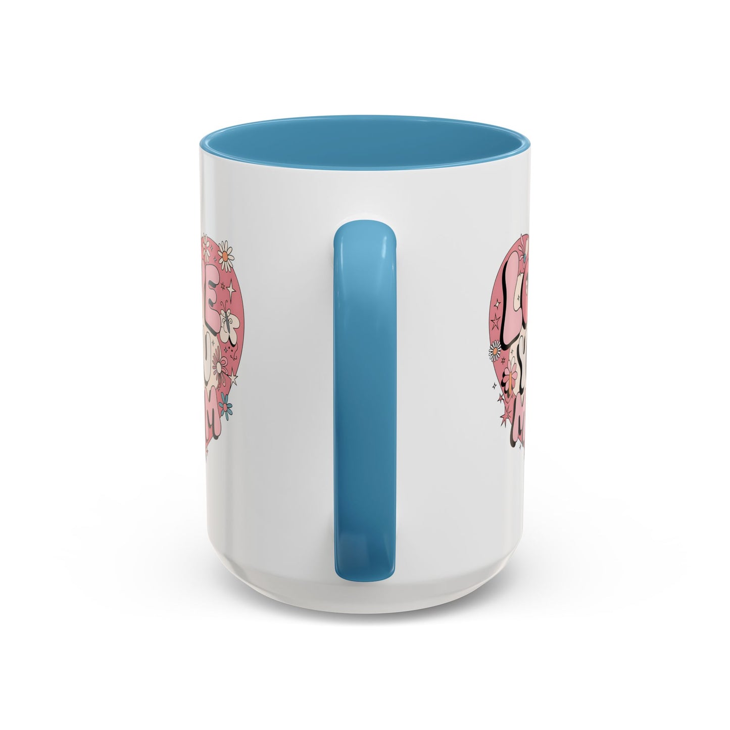 Mother's Day Mug - Love You Mom Retro Heart