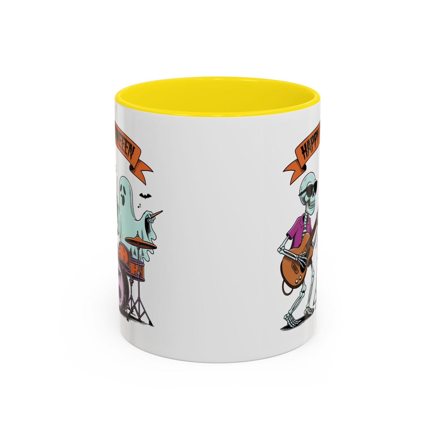 Halloween Mug - Skeleton & Ghost Band