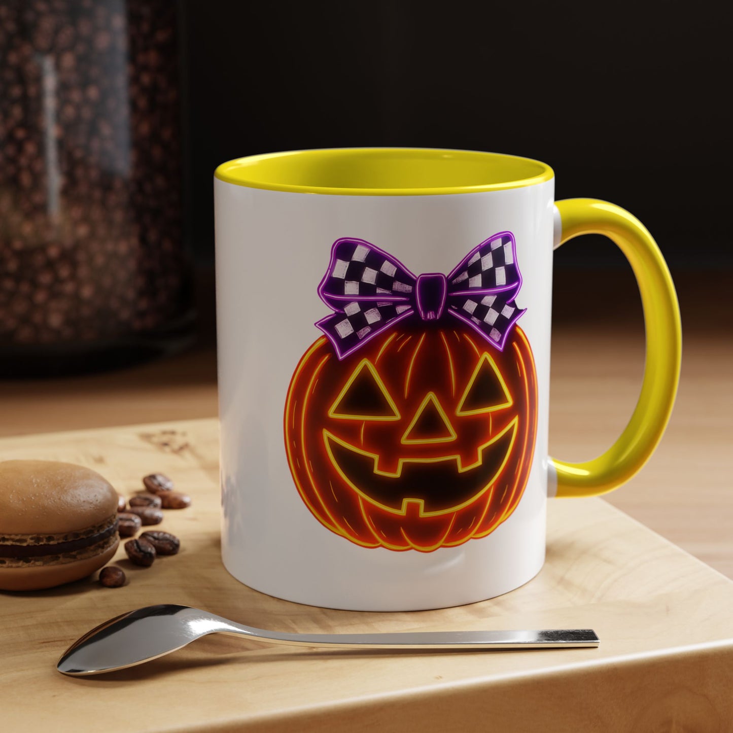 Halloween Mug - Purple Bow's Pumpkin