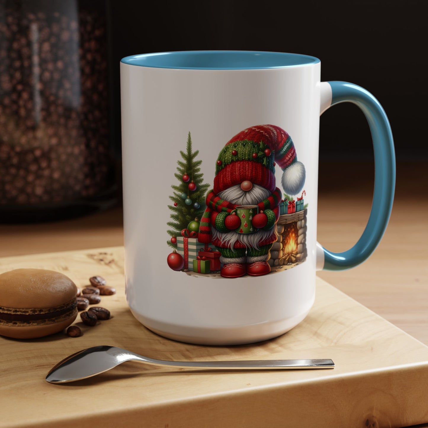 Christmas Mug - Gnome Fireplace