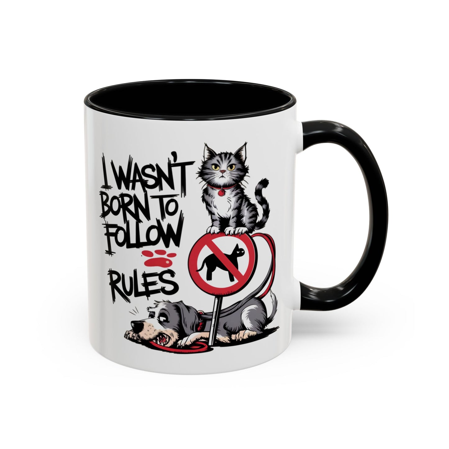 Animal Mug - I Wasn't Born To Follow Rules