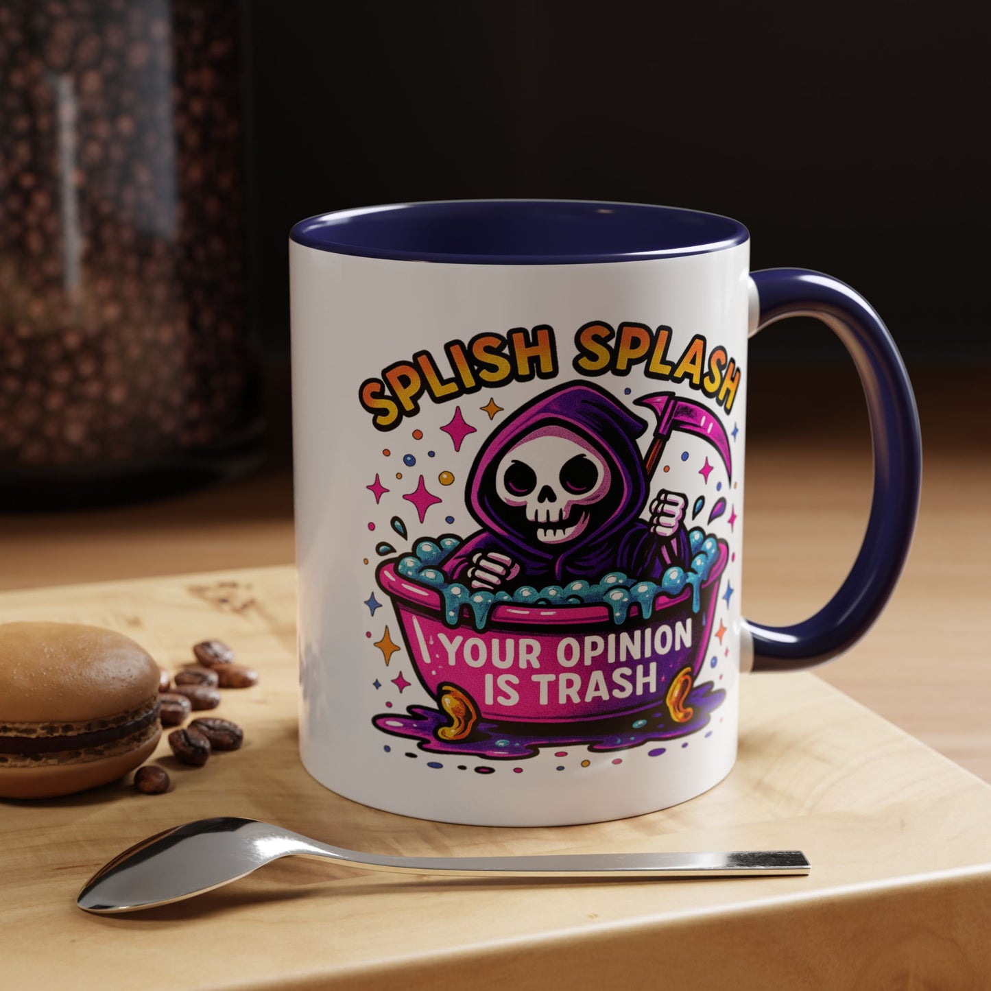Humor Mug - Splish Splash Your Opinion is Trash