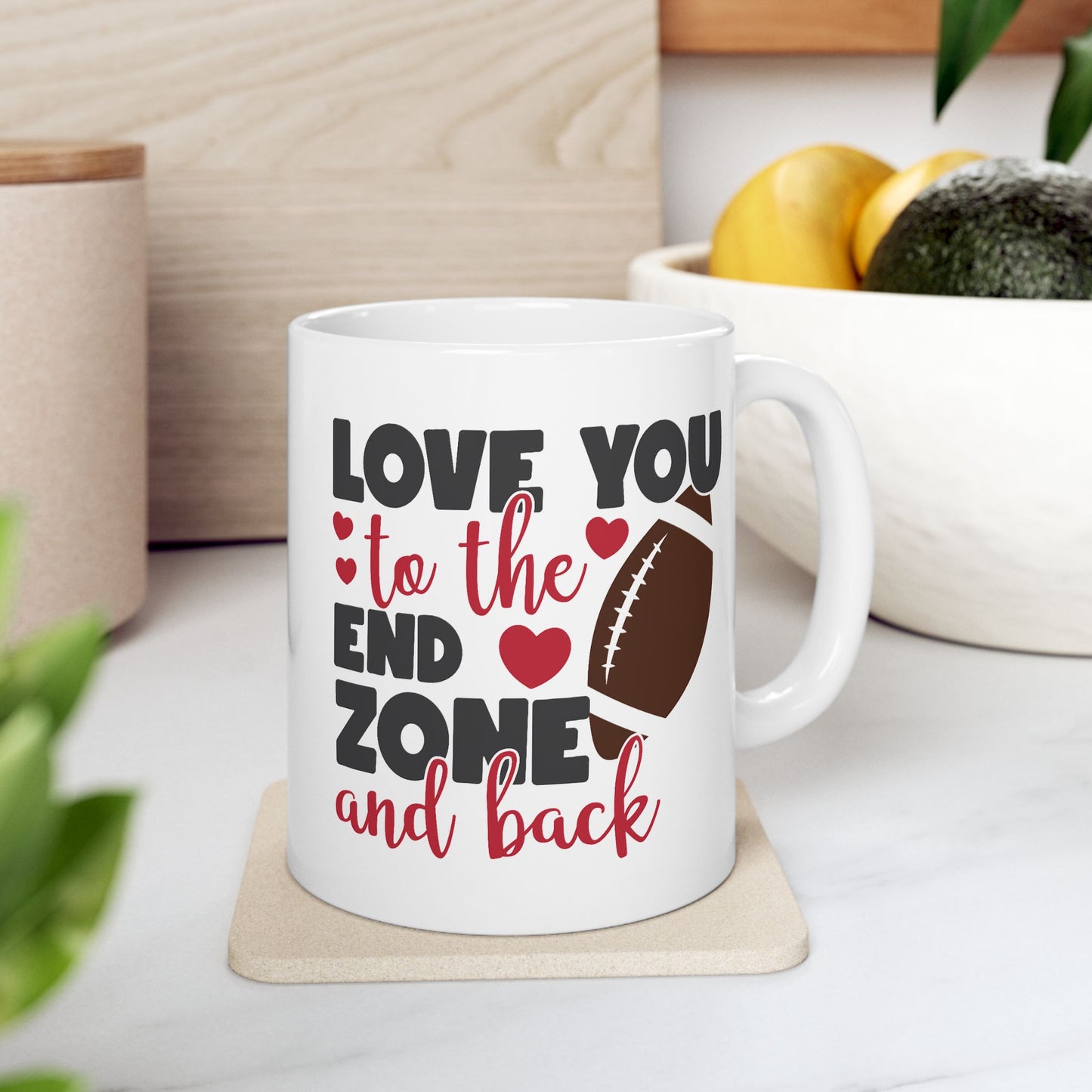 Anniversary Mug - Love You to the End Zone