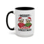 Christmas Mug - Merry Christmas Black Text Owls