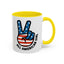 4th of July Mug - All American Girl Peace Sign