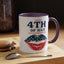 4th of July Mug - Happy 4th of July Flag Lips