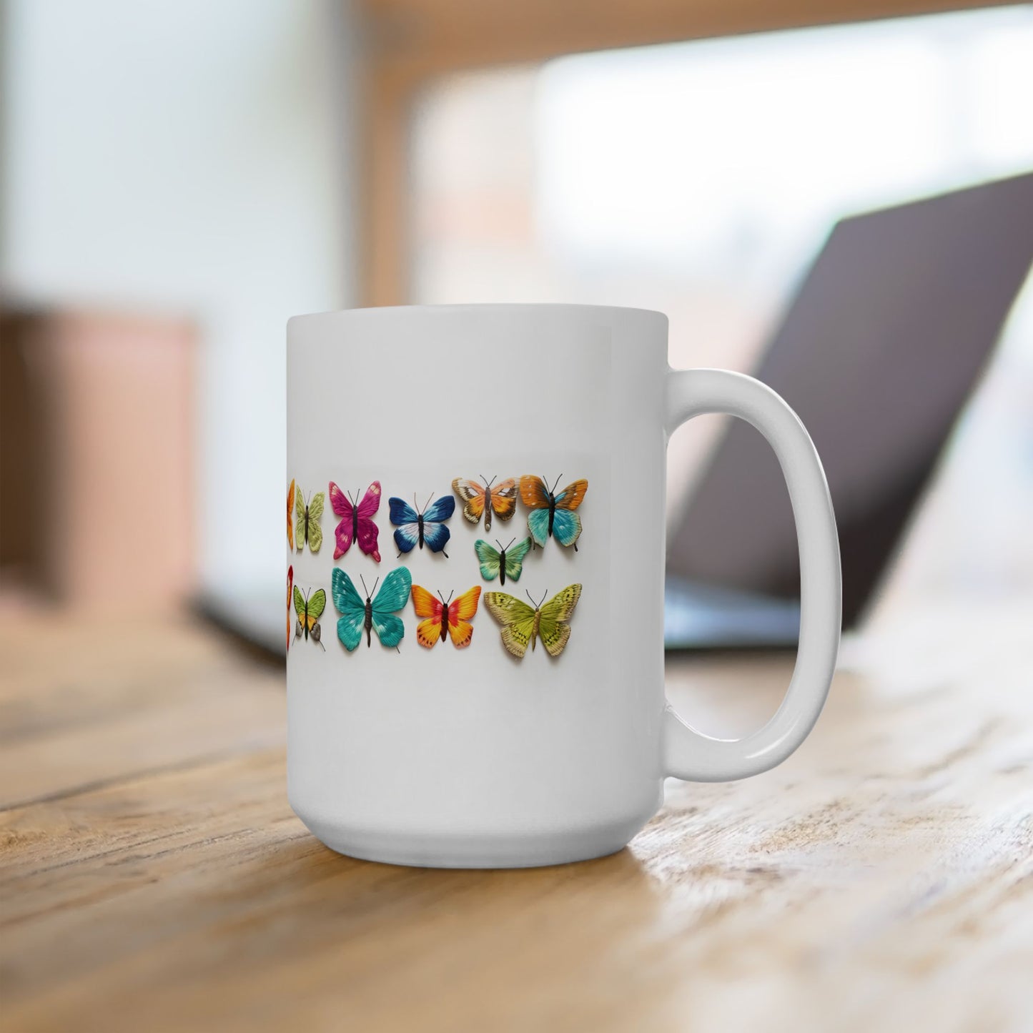 Artistic Mug - Felted Butterflies