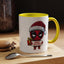 Christmas Mug - Merry Christmas Red Text Superhero