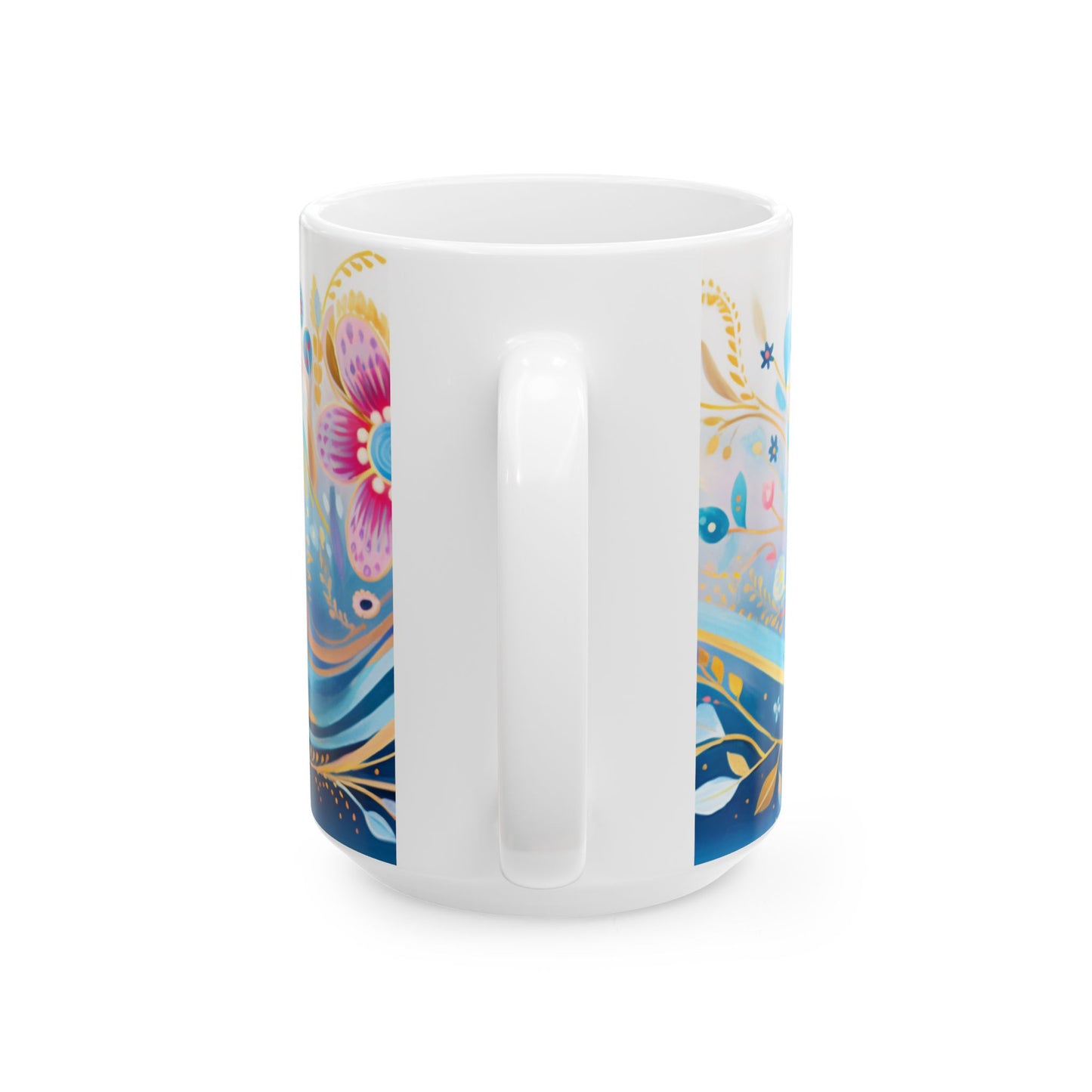 Artistic Mug - Flowing Flowers