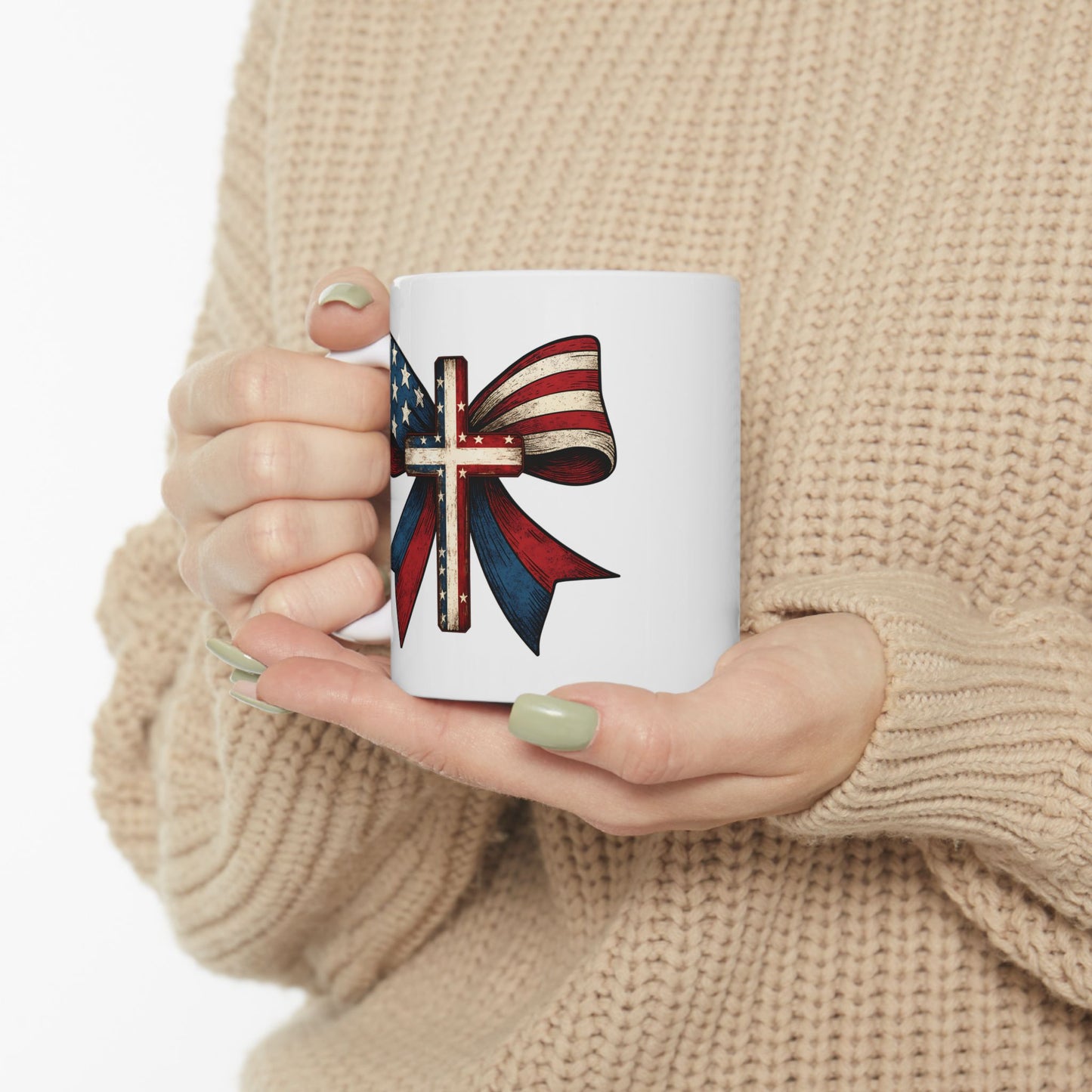 4th of July Mug - America Cross Bow