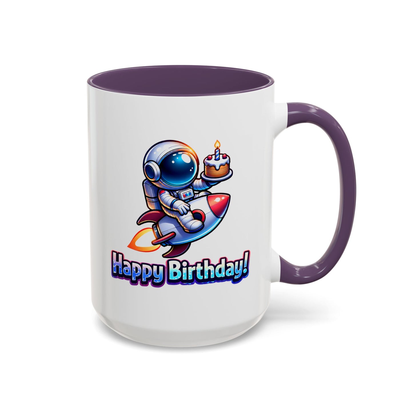 Birthday Mug - Astronaut Rocket
