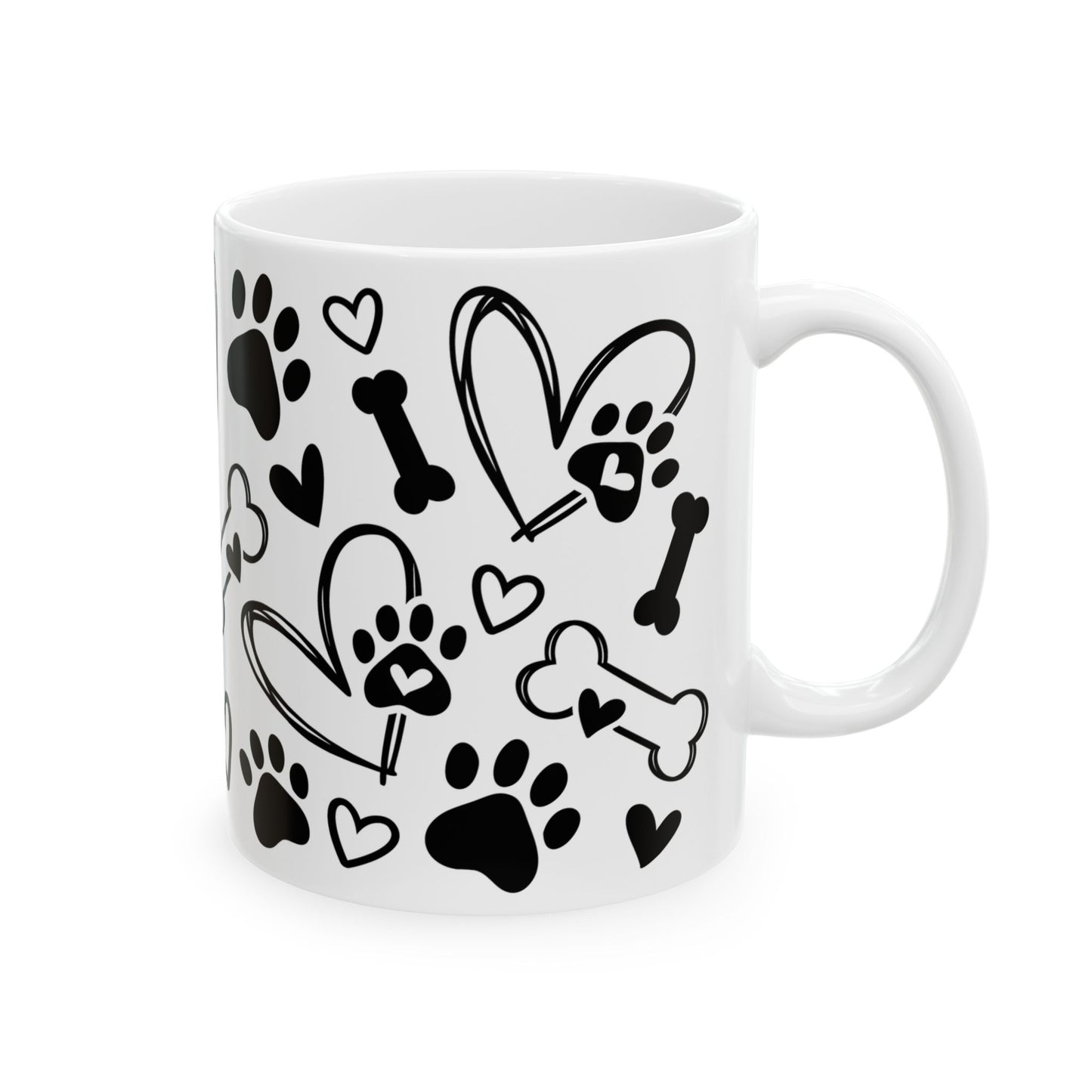 Animal Mug - Dog Paws & Bones