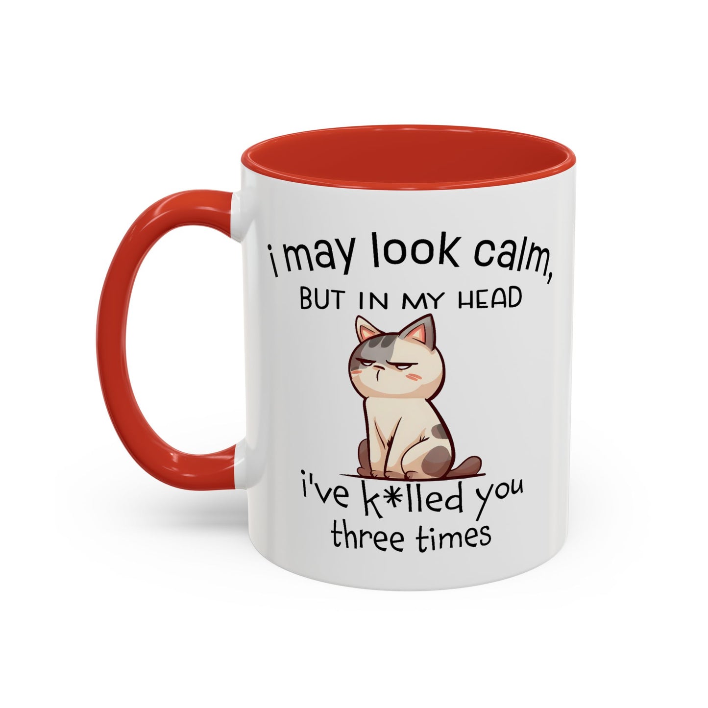 Adult Mug - I May Look Calm Cat
