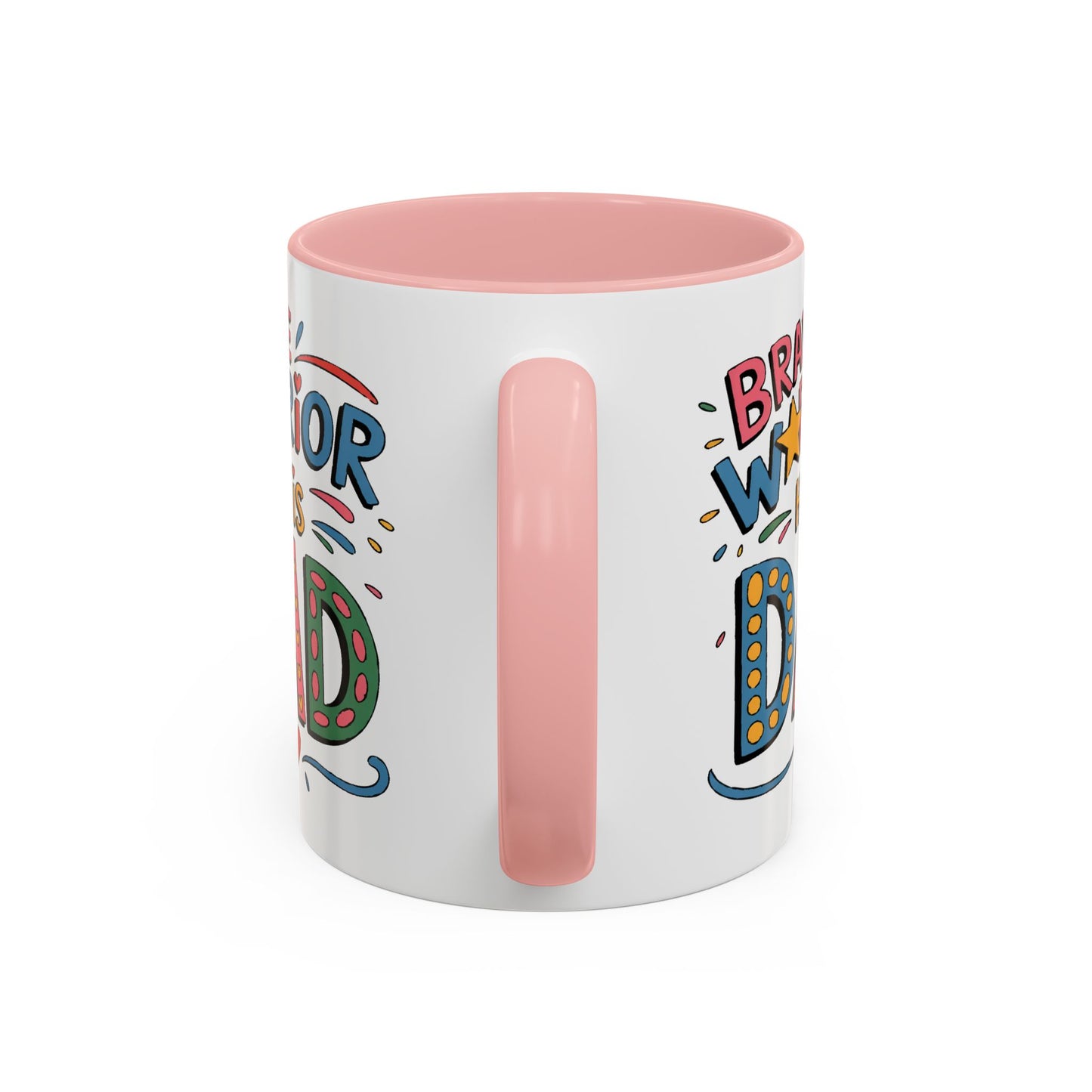 Father's Day Mug - Dad Brave Warrior