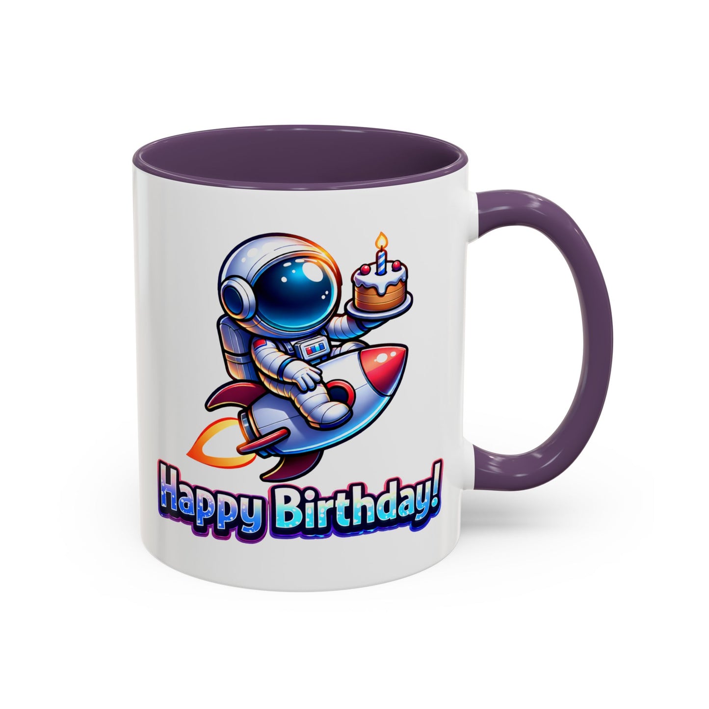 Birthday Mug - Astronaut Rocket