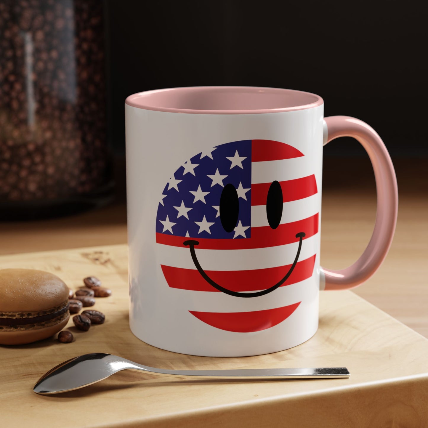 4th of July Mug - America Smiley Face