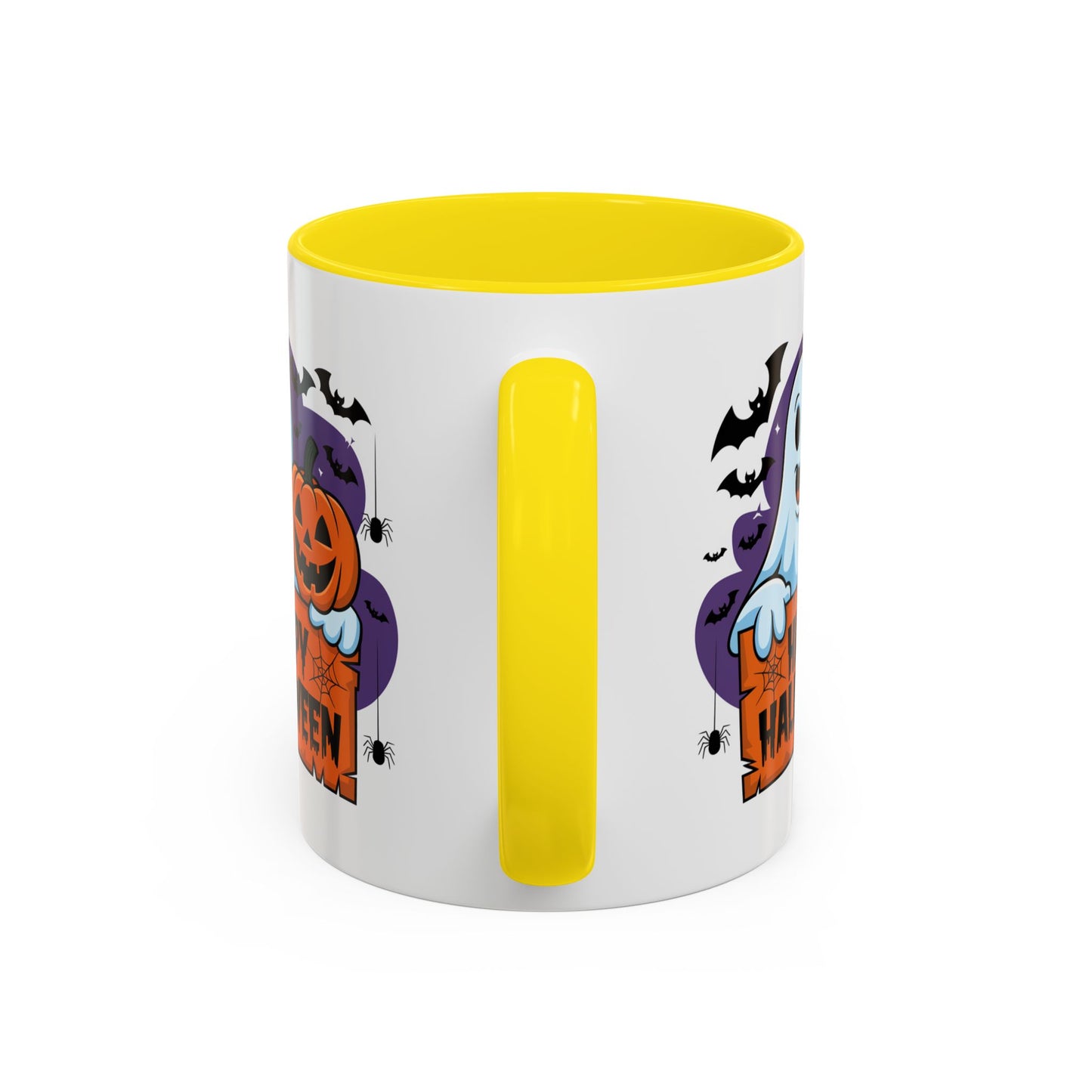 Halloween Mug - Winking Ghost With Pumpkin